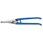 Facom shears with tight blade, 250mm length, featuring blue handles for precision cutting tasks.