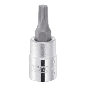 Facom 1/4 inch Torx bit socket in metallic finish, designed for precision fastening tasks.