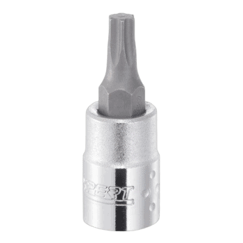 Facom 1/4 inch Torx bit socket in metallic finish, designed for precision fastening tasks.