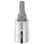 Close-up of a Facom 1/4" Tamper Torx Tt27 socket driver for precision fastening tasks.