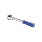 Facom 1/4 inch drive swivel head ratchet wrench with blue handle for automotive and mechanical use.