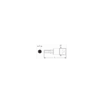 Technical diagram of a hydraulic or pneumatic component with detailed measurements and labels for engineering purposes.