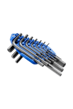 Set of Facom 10 short hex keys in various sizes, arranged in a blue holder for easy access and organisation.