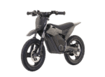 Electric dirt bike from Grand Prix Racewear with rugged tyres and modern design, ideal for off-road racing and motocross enthusiasts.