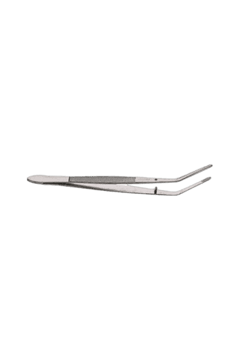 Close-up of a pair of silver racing tweezers used in Grand Prix Racewear for precise handling of small components.