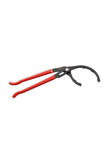 Facom truck filter plier 170.Filpb with black and red handles for automotive filter removal.