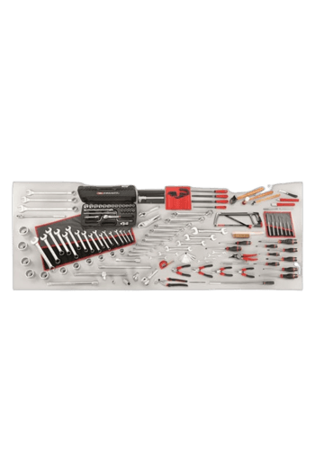 Facom maintenance tools set with wrenches, screwdrivers, pliers, and sockets for professional repairs.