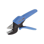 Facom crimping plier 673838 with ergonomic blue handle for precise electrical connections.