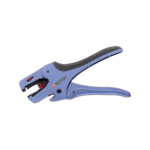 Facom stripping plier with 0.02/10mm capacity, blue handle, ergonomic design for electrical work.