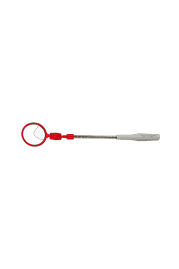 Facom Mirror 834 inspection mirror with red handle and extendable metal shaft for automotive and industrial use.