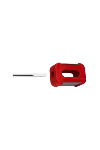 Facom magnetizer/demagnetizer tool with red handle and metal tip for automotive and workshop use.