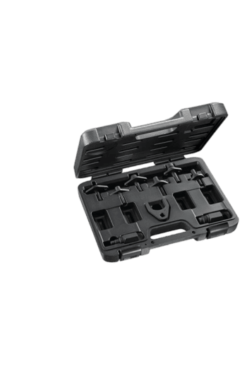 Facom Dummy Regulator Kit 900.Crr in open black plastic case with various tools inside.