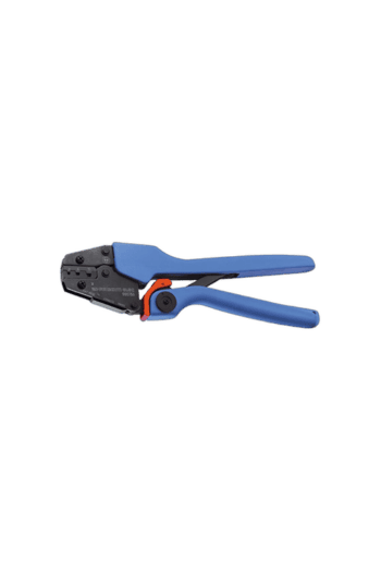 Facom FSleeving Plier 985755 for electrical insulation and cable management, ergonomic design, blue handles, compact tool for professional use.