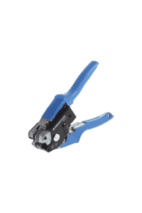 Facom cutting and stripping plier with blue handles, designed for electrical work and wire stripping.