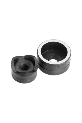 Black rubber grommets for racewear and automotive applications, featuring threaded inserts for secure fitting.