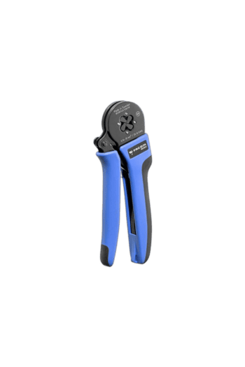 Facom Serkan 36deg. All In One Crimp Tool 985905pb for professional electrical work, featuring ergonomic blue handles and a versatile crimping head.