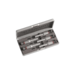 Facom set of precision screwdrivers in a grey case, ideal for professional and DIY tasks.