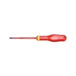Facom screwdriver with red handle and black shaft, suitable for precision work and mechanical repairs.