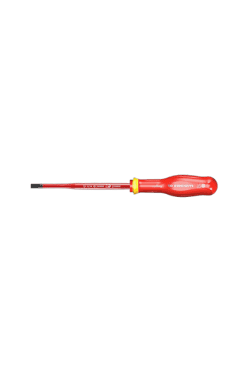 Facom Prot Sd Para 5.5x125 1000v slim screwdriver with red handle and metal shaft.