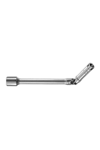 Facom 3/8 square drive hinged wrench for glow plugs, 10 mm B.10R10D, made of durable metal with a polished finish.