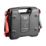 Facom Booster 12V portable jump starter with integrated cables and digital display for vehicle emergency use.