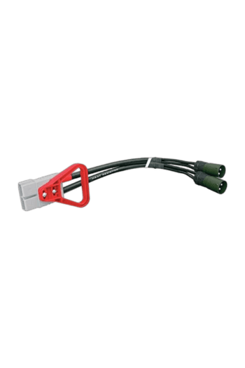 Facom 3m double NATO 50mm flexible hose with red handle and green connectors for industrial use.