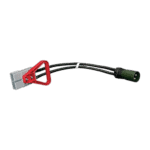 Facom 4m Nato 50mm single connector B124.Oc4nato for industrial use, featuring a red handle and black flexible hose with green connector.