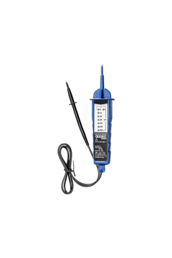 Facom E201804 voltage tester with digital display and test probe for electrical safety checks.