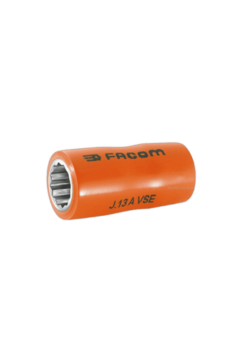 Facom J.13A VSE Bi-Hex Socket 16mm 3/8s for professional tool use, orange colour with black branding.