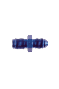 Blue Grand Prix Racewear 306 Adaptor with 9/16UNF fittings for motorcycle racing accessories.