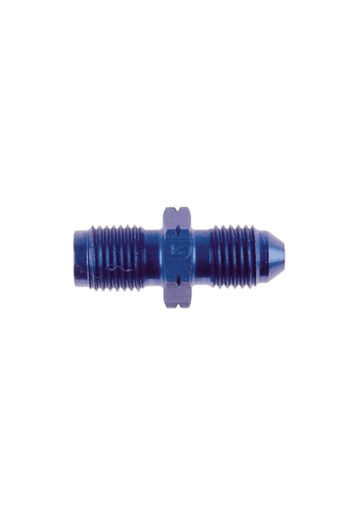 Blue Grand Prix Racewear 306 Adaptor with 9/16UNF fittings for motorcycle racing accessories.