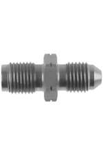 Close-up of a metallic racing part with threaded ends, used in Grand Prix racewear for high-performance motorsport applications.