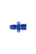 Blue Grand Prix Racewear adapter fitting with 1/2x14 BSP threads for racing applications.