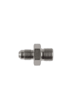 Close-up of a metallic racing car part, possibly a fitting or connector, used in Grand Prix racewear for high-performance motorsport applications.