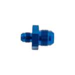 Blue male-male 7/8 JIC fitting for hydraulic or racing applications, high-quality and durable.