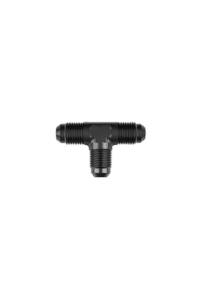 Grand Prix Racewear GOODRIDGE 824 ADAPTOR EQ MALE TEE for racing applications, durable black plastic construction with threaded connections.