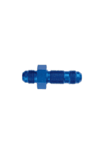 Blue Grand Prix Racewear fitting component, suitable for racing applications, with threaded ends and a central hex section for tightening.