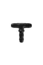 Black T-shaped racing valve connector for Grand Prix Racewear, designed for high-performance motorsport applications.