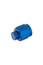 Blue anodised aluminium racing wheel nut for Grand Prix race cars, high-performance automotive part.