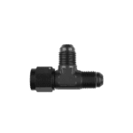 Grand Prix Racewear GOODRIDGE 826 Adaptor Tee for racing fuel systems, durable black plastic construction, compact design for easy installation.