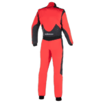 Grand Prix Racewear racing suit in red and black, designed for motorsport safety and performance.