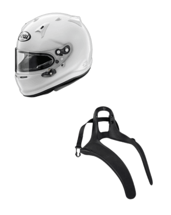 Helmet and Hans Arai ST6 GP-7 RFP Race Bundle