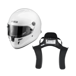 Helmet and Hans Sparco Stealth RF Race Bundle