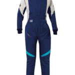 OMP First Evo Female Race Suit - Navy Blue / Tiffany