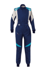 OMP First Evo Female Race Suit - Navy Blue / Tiffany