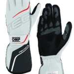 OMP Tecnica Race Gloves - White/Anthracite