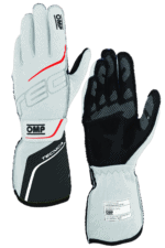 OMP Tecnica Race Gloves - White/Anthracite