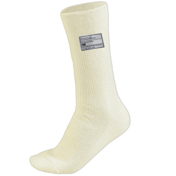 IE0-0762-A01-028 OMP Nomex Socks FIA 8856-2018 Size XS - Cream