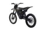 High-performance off-road dirt bike with black and gold design, suitable for motocross racing and extreme sports.