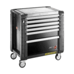 Facom Jet+ 6-Drawer Roller Cabinets - 4 Modules Per Drawer - Safety Range - Black Jet.6gm4s